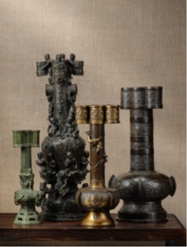 中国艺术 包括Brian Harkins收藏的青铜箭花瓶