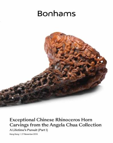 EXCEPTIONAL CHINESE RHINOCEROS HORN CARVINGS FROM THE ANGELA CHUA COLLECTION